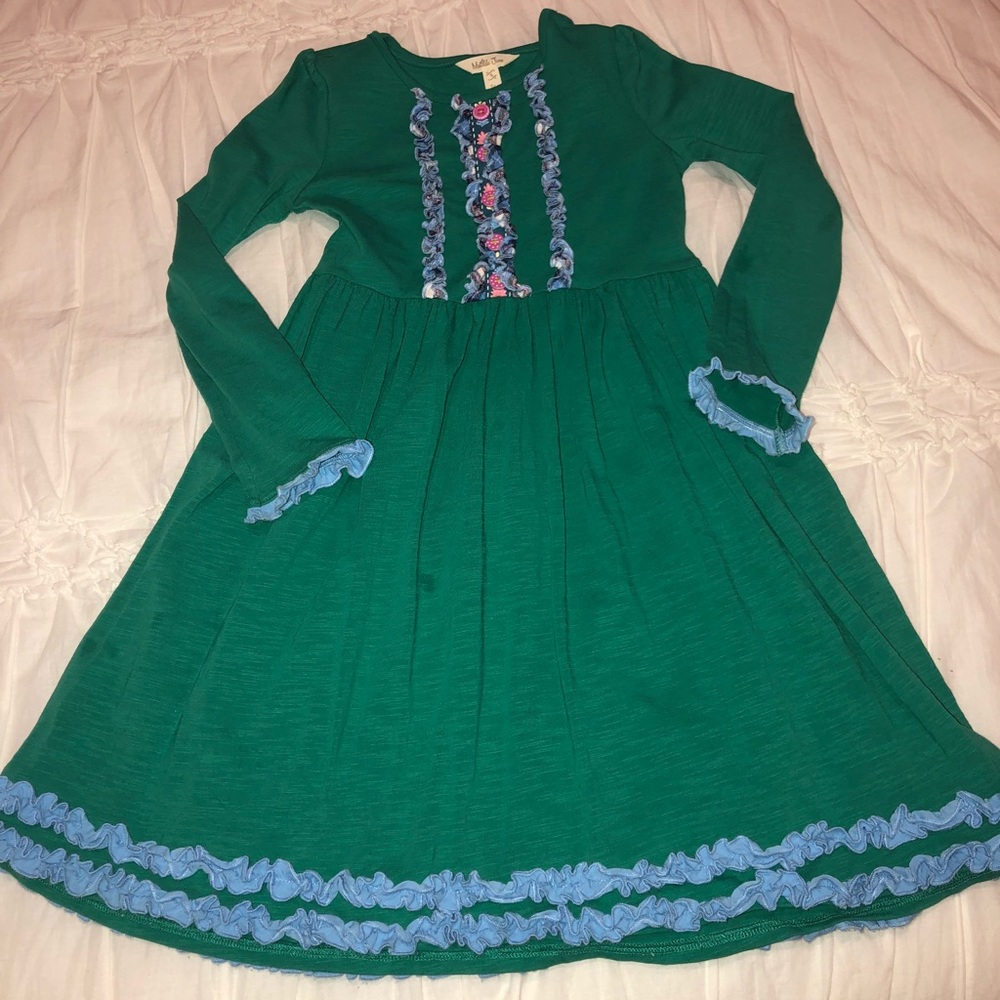 Matilda Jane green lap dress size 6!!